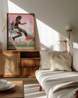 Plakat - Vintage Football Action