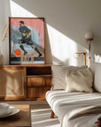 Plakat - Focused Soccer Player Action