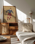 Plakat - Vintage Soccer Player
