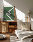 Plakat - Soccer Ball Corner