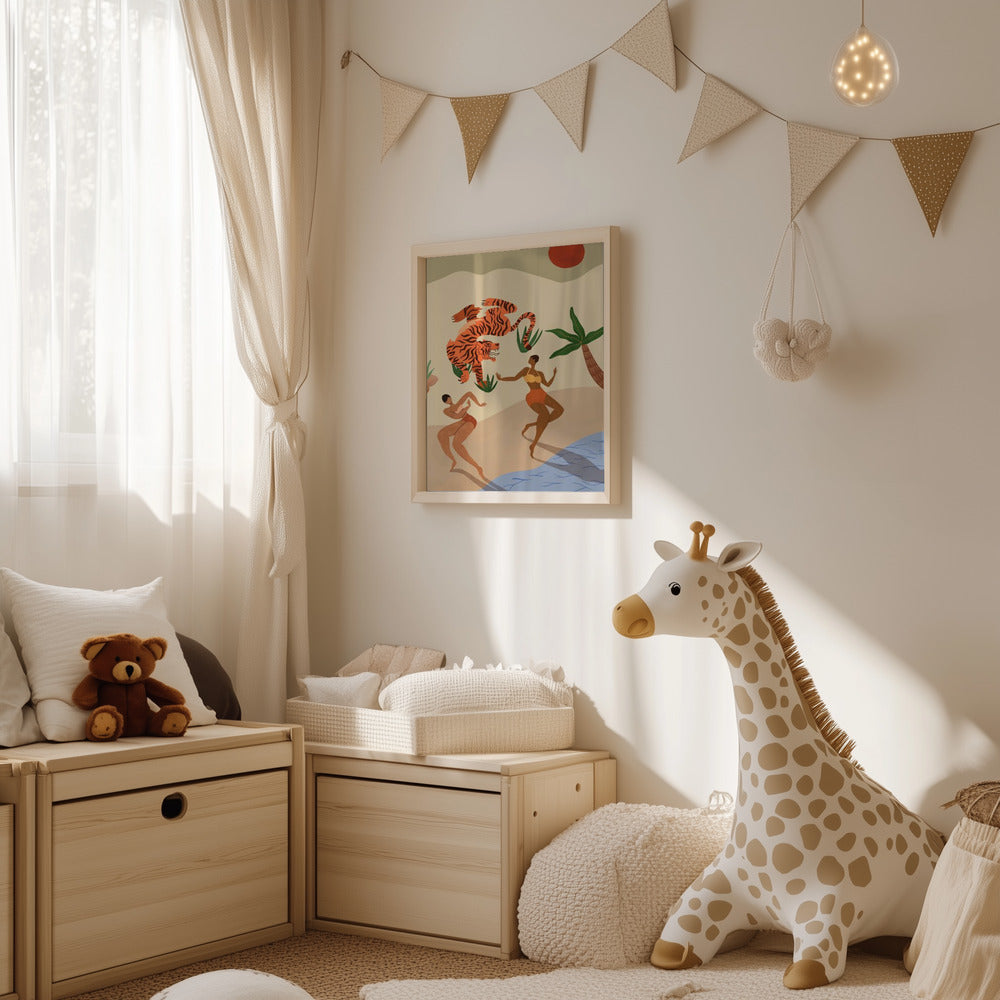 Plakat - Dancing Tiger - Admen.dk