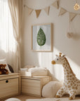 Plakat - Dieffenbachia Seguina Leaf Illustration - Admen.dk