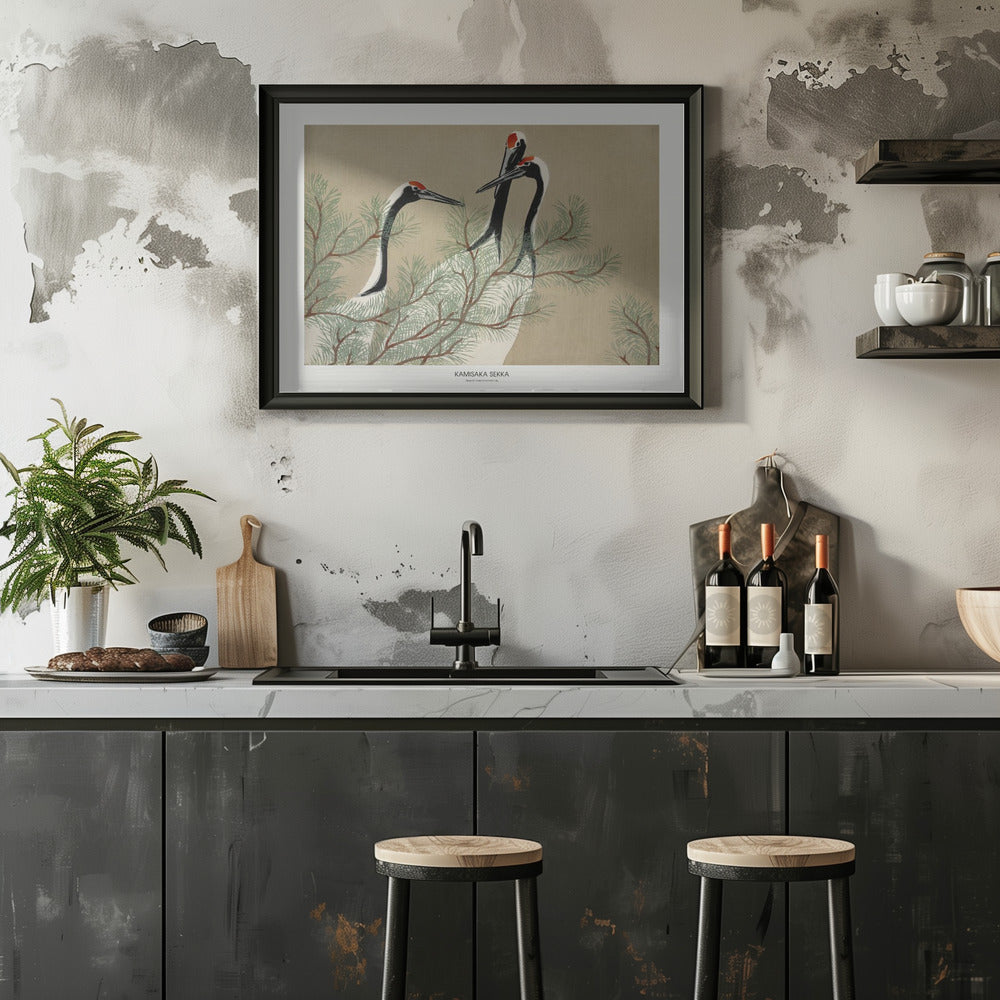 Plakat - Cranes From Momoyogusa - Admen.dk