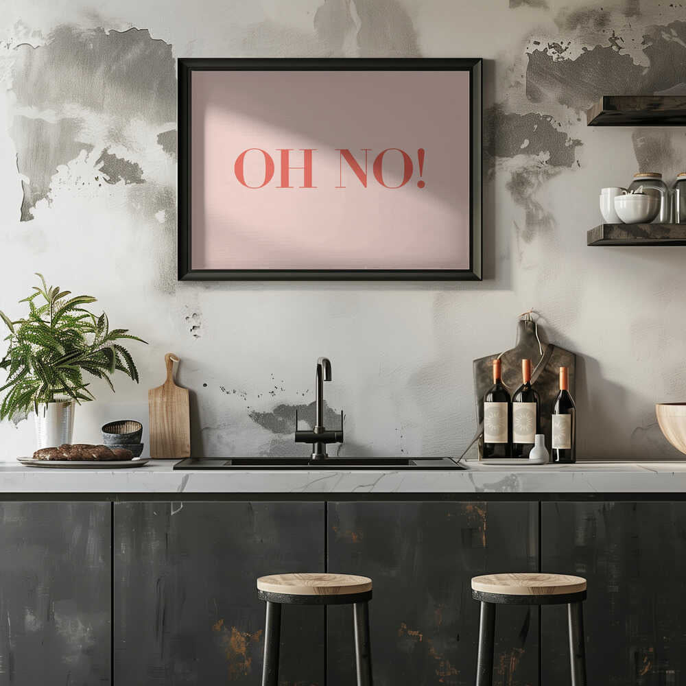 Plakat - Oh No Typography
