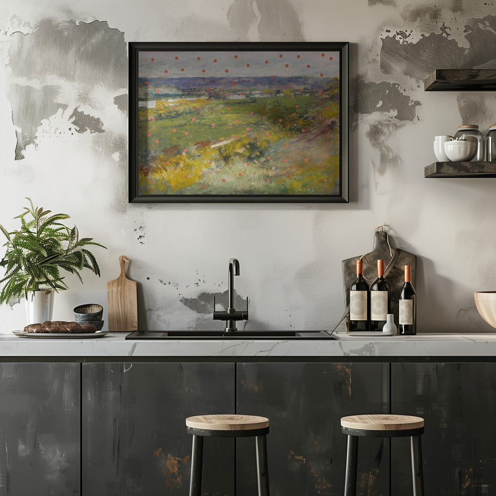 Plakat - Landscape and Dots