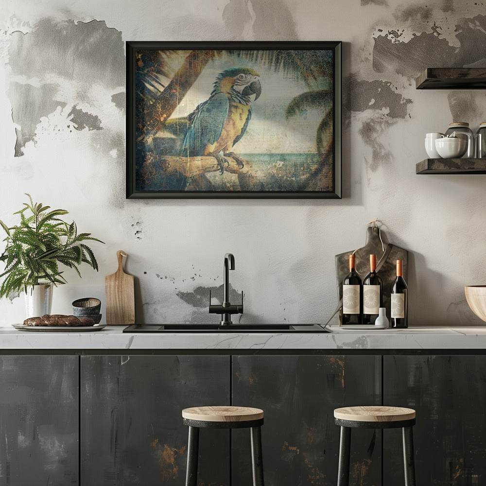 Plakat - Parrot Animal Vintage Art Illustration Wallart 03