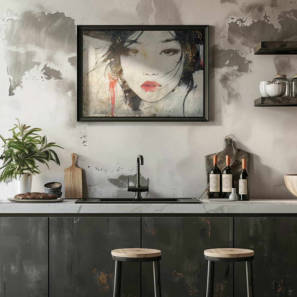 Poster - Japan Ink Art Illustration Wallart 17