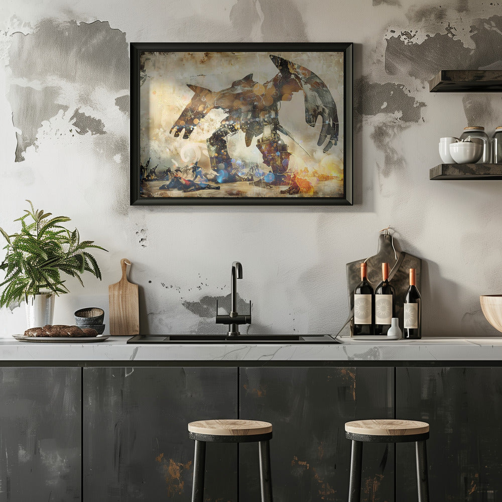 Plakat - Surreal Fable Abstract Art Illustration Wallart 095