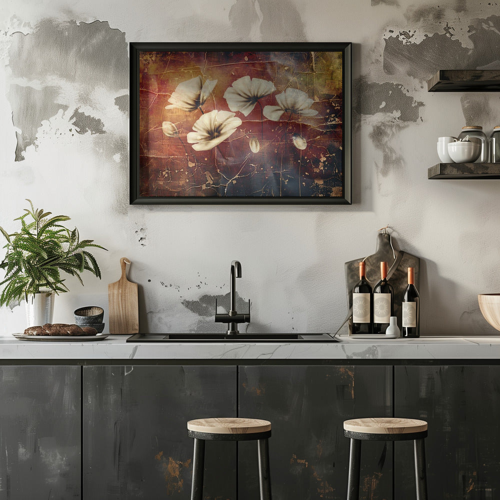 Plakat - Flower Floral Art Vintage Style 2
