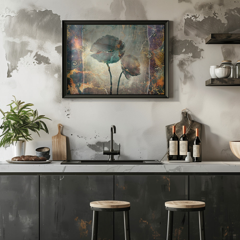 Plakat - Flower Floral Art Vintage Style 9