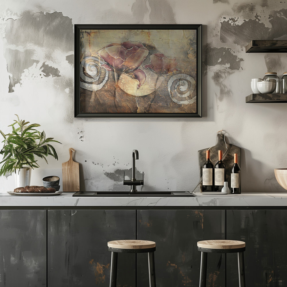 Plakat - Flower Floral Art Vintage Style 10