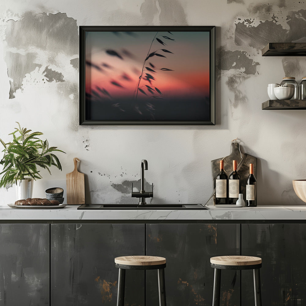 Plakat - Sunset Grass Fileld 02