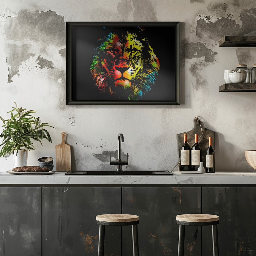 Plakat - Lion Illustration 16