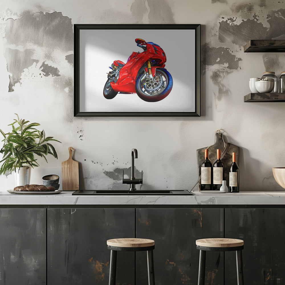 Plakat - Motobike Red 07