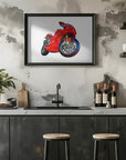 Plakat - Motobike Red 07