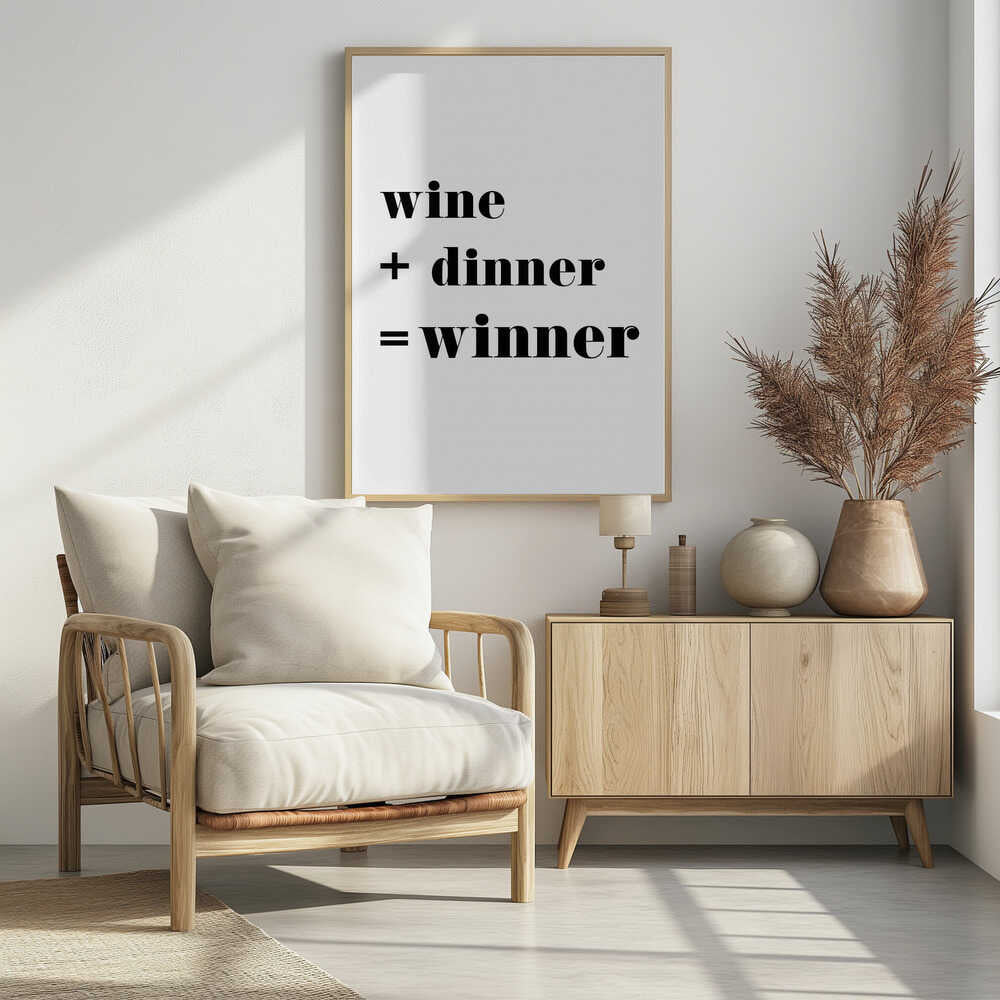 Plakat - Wine Dinner Winner
