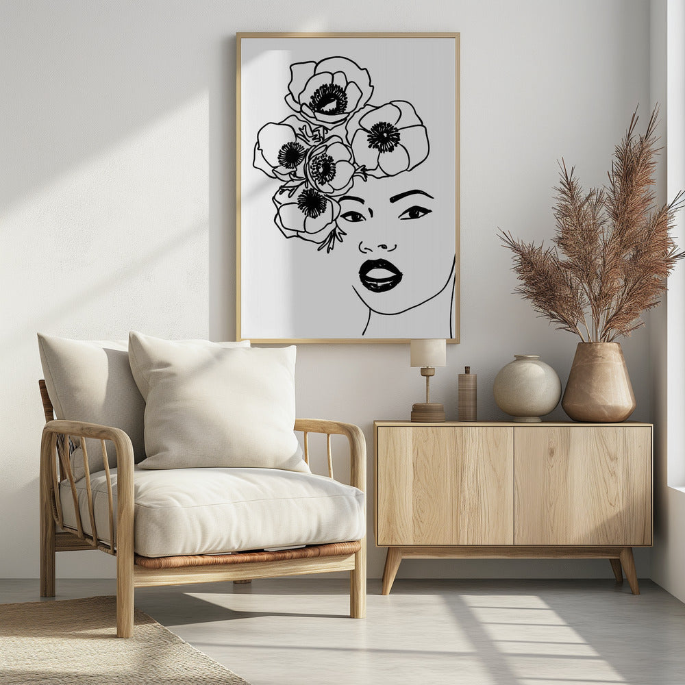 Plakat - Anemone portrait