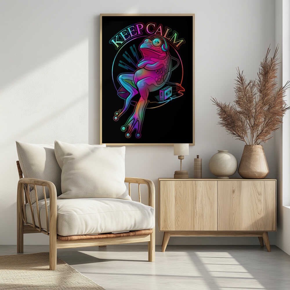 Plakat - Psychedelic Chill Frog