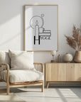 Poster - Hygge line art illustration