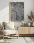 Poster - Gray vintage map of Dijon France