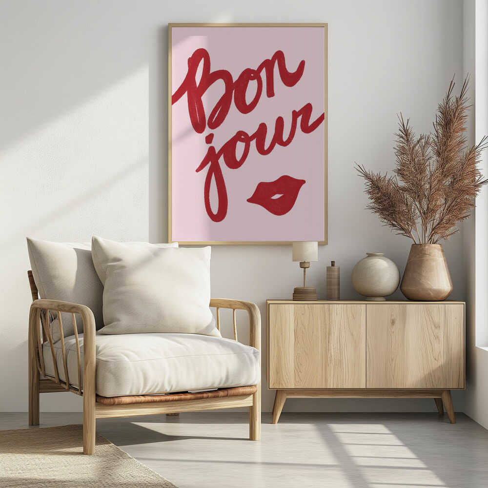 Plakat - Bonjour Kiss