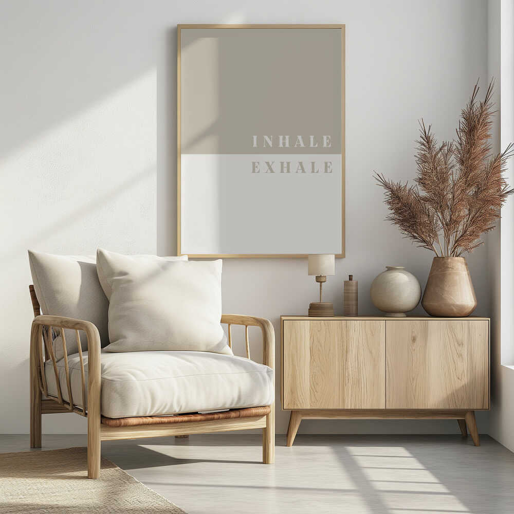 Plakat - Mindful Inhale Exhale