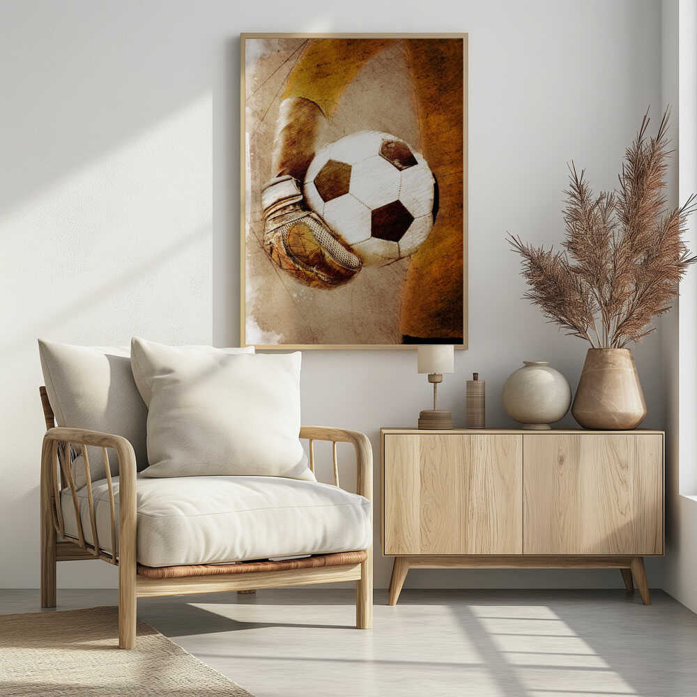 Plakat - Vintage Soccer Goalie