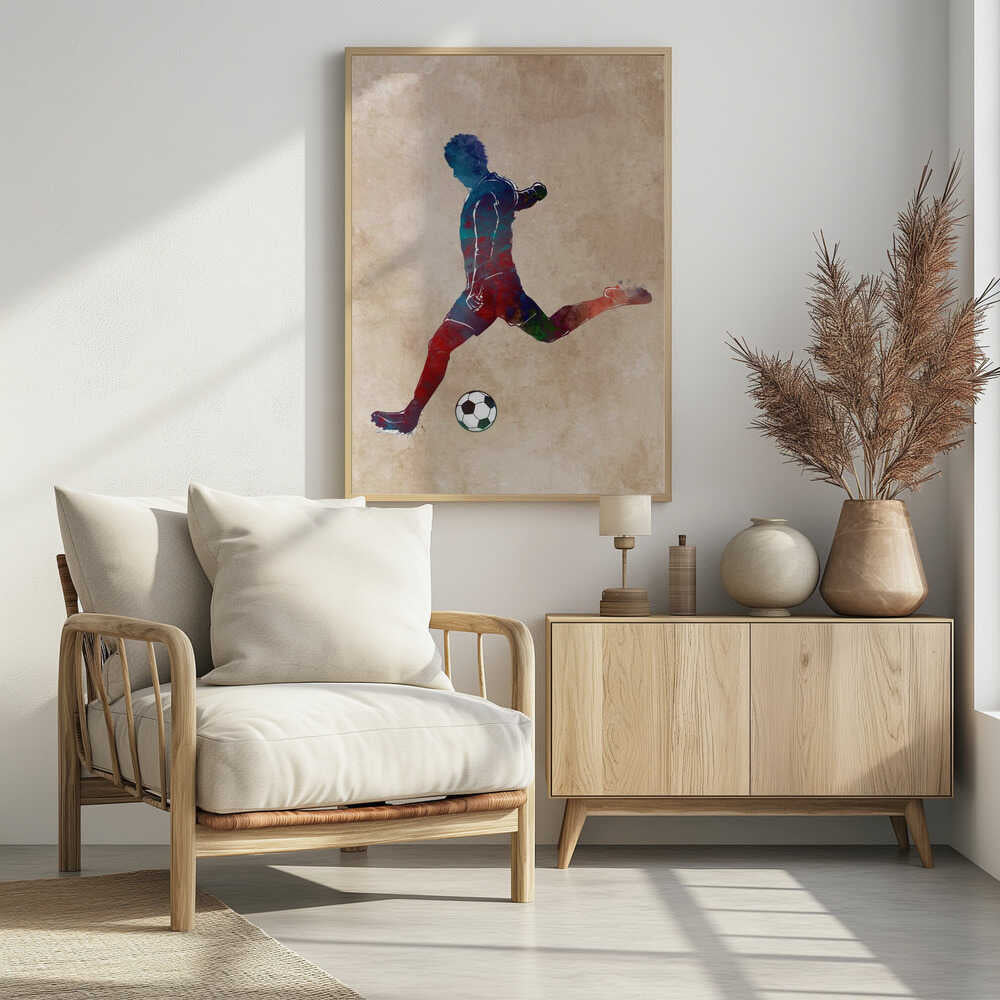 Plakat - Vibrant Soccer Kick