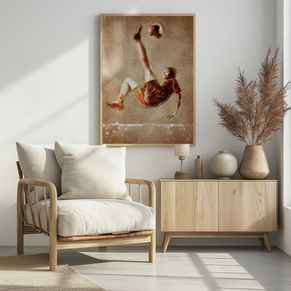 Plakat - Soccer Bicycle Kick