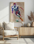 Plakat - Dynamic Soccer Player