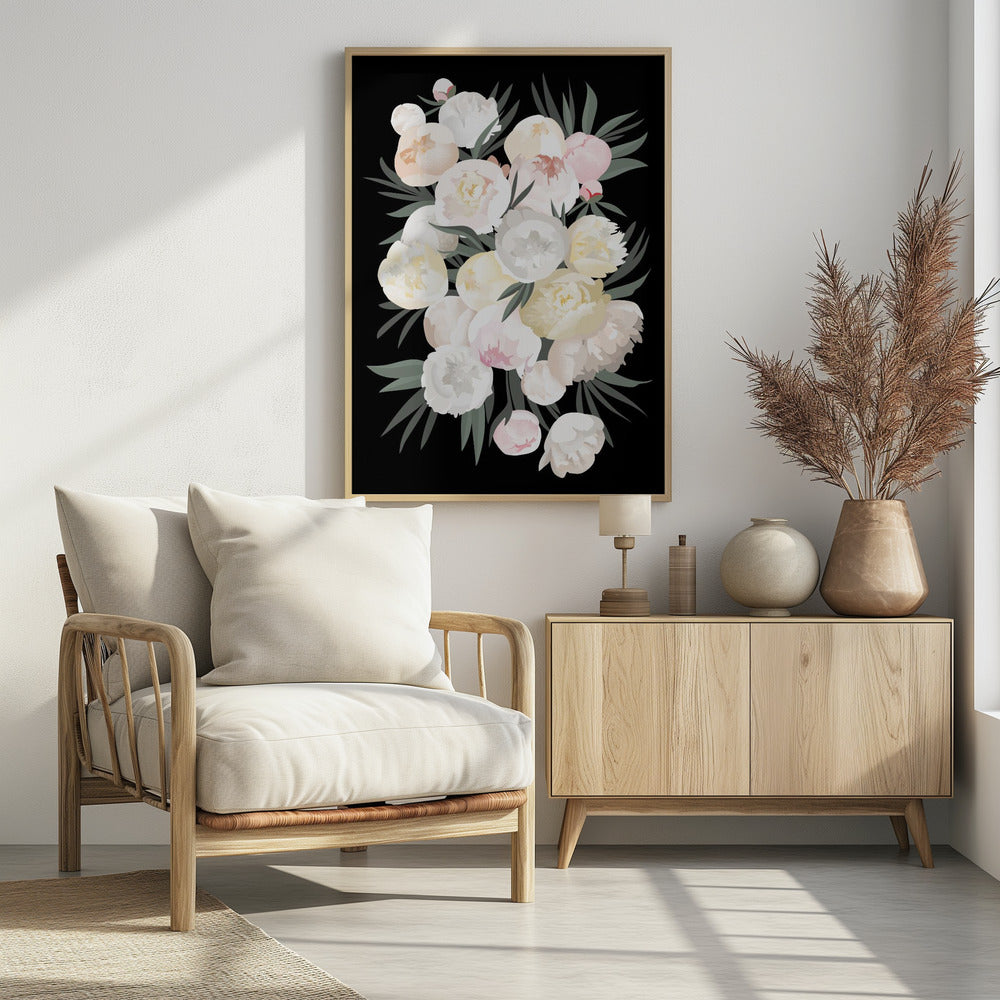 Plakat - Dara bouquet in black