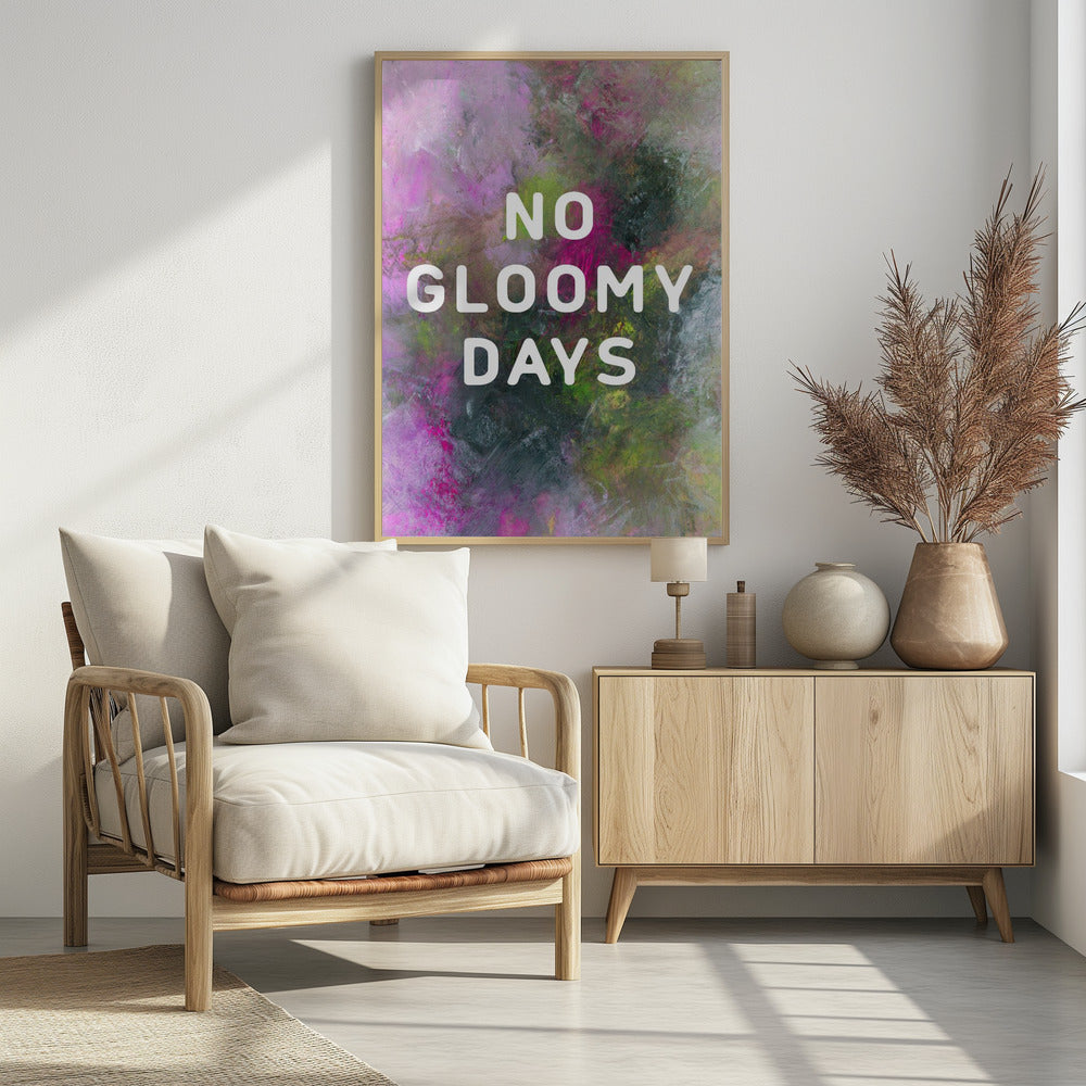 Poster - No gloomy days (green)