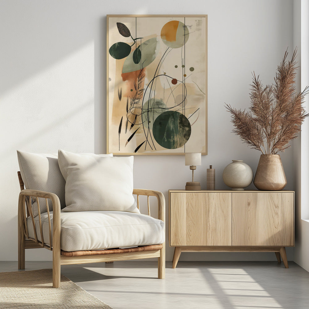 Plakat - Abstract Beige No 2