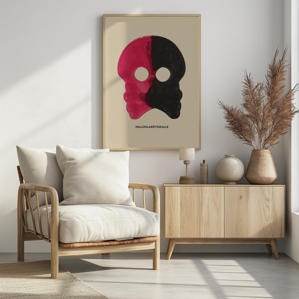 Plakat - Hallonlakritsskalle