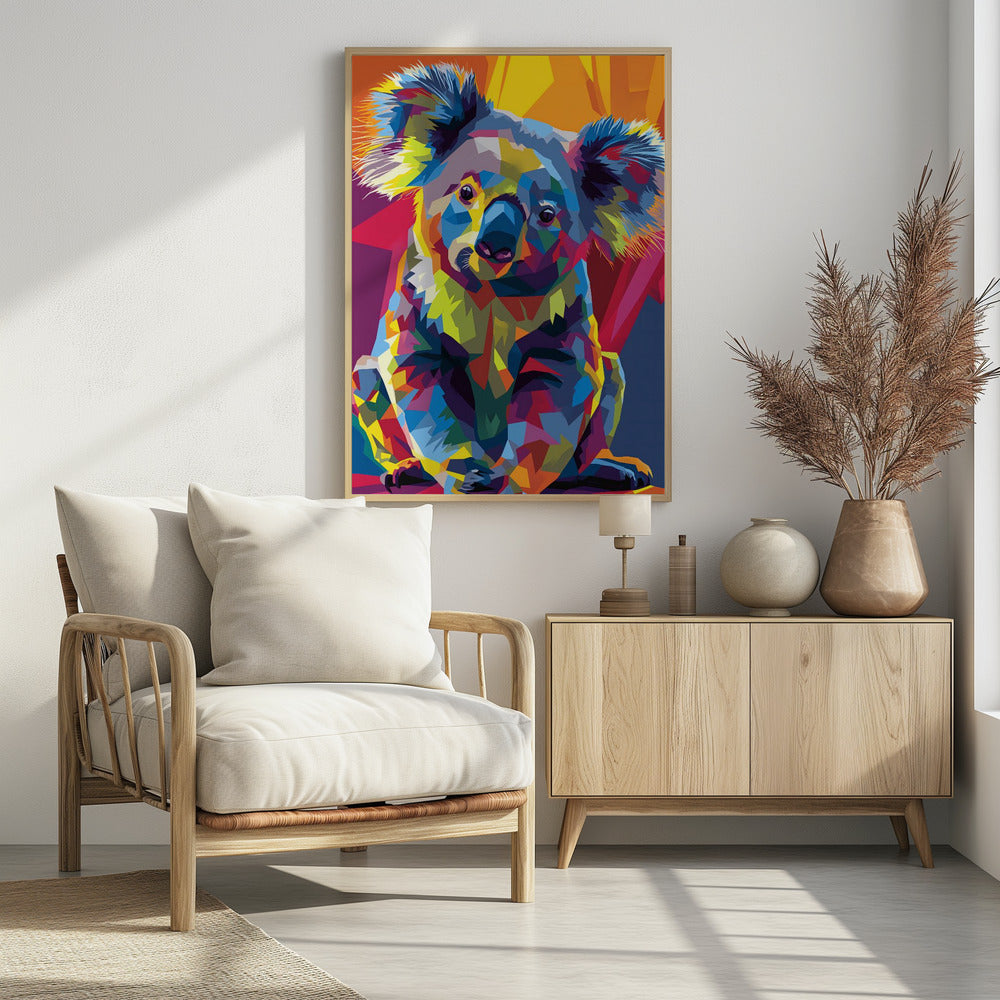 Plakat - Koala WPAP