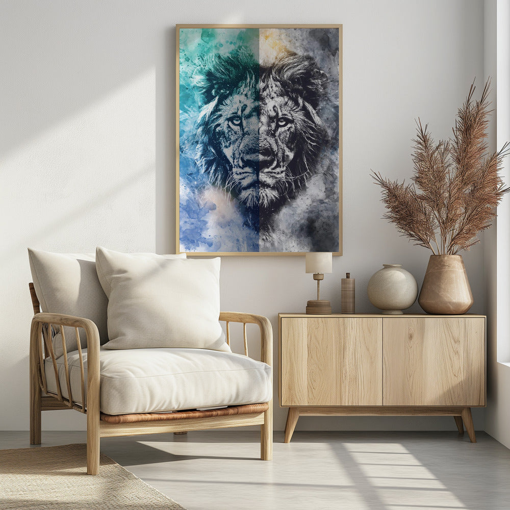 Plakat - Lion Poster Art 01