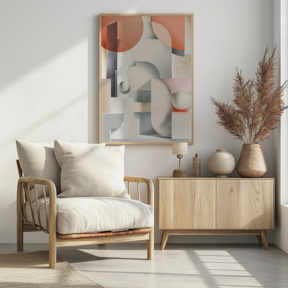 Plakat - Geometric Vintage Art 01