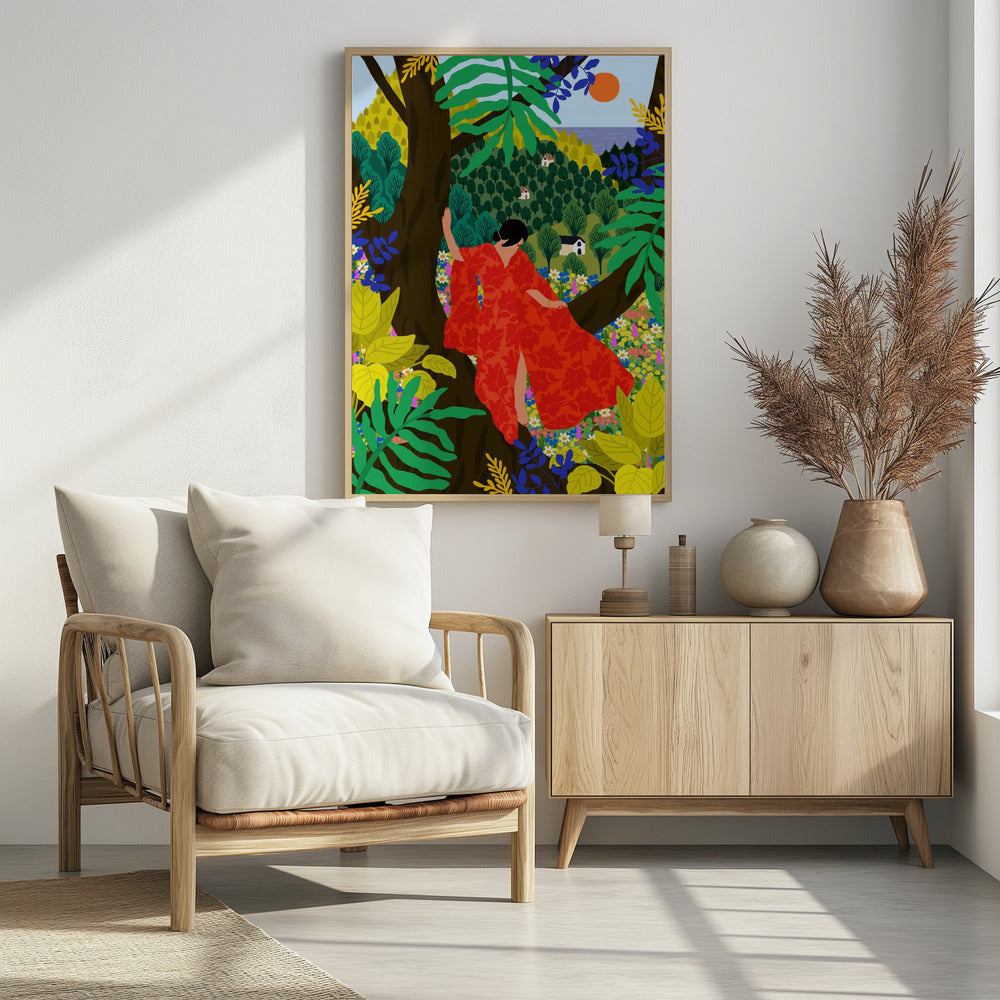 Plakat - Din 76 Girl In a Tree - Admen.dk