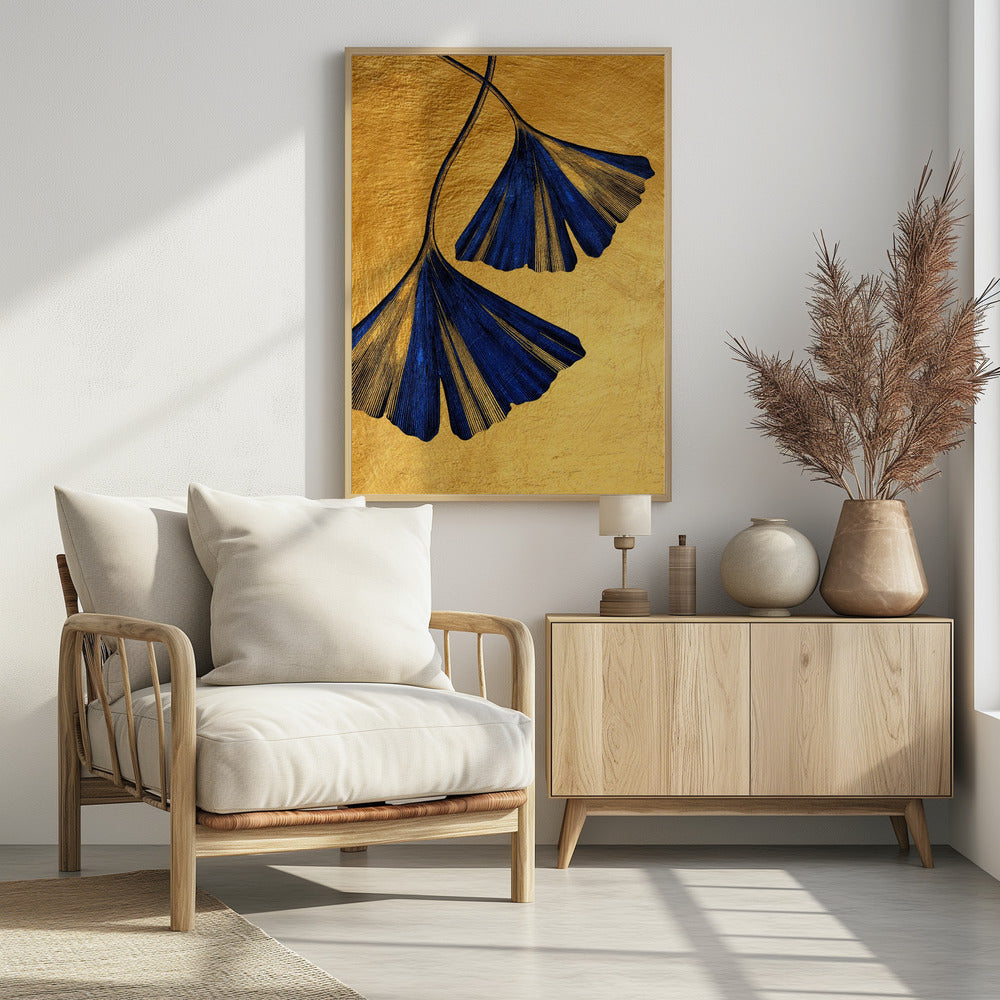 Plakat - Ginko Biloba Nature Floral Art (4)