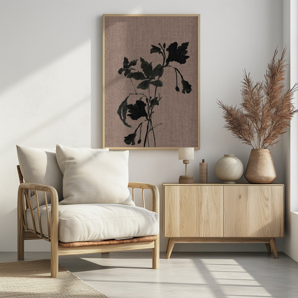 Poster - Black Floral 3