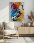 Plakat - Vibrant Soccer Action