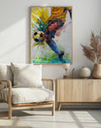 Plakat - Dynamic Soccer Kick