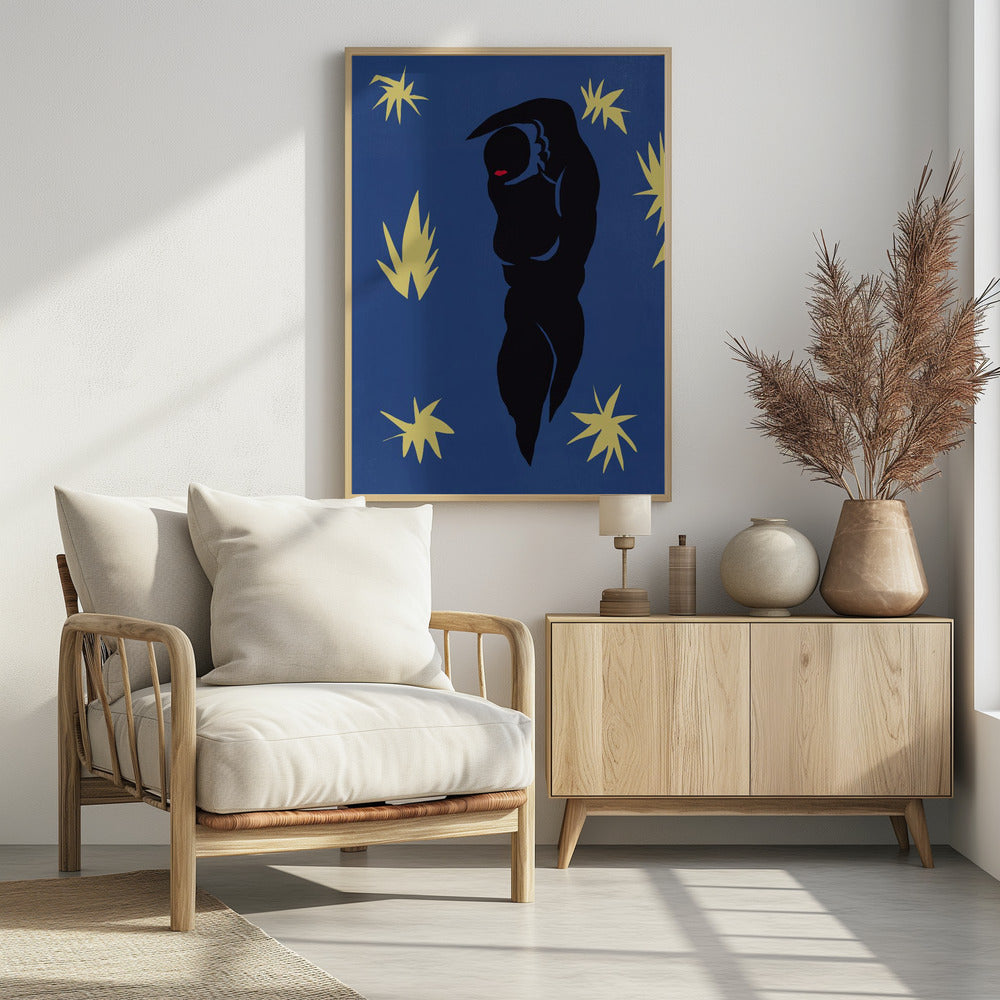 Poster - Figure cut out after matisse
