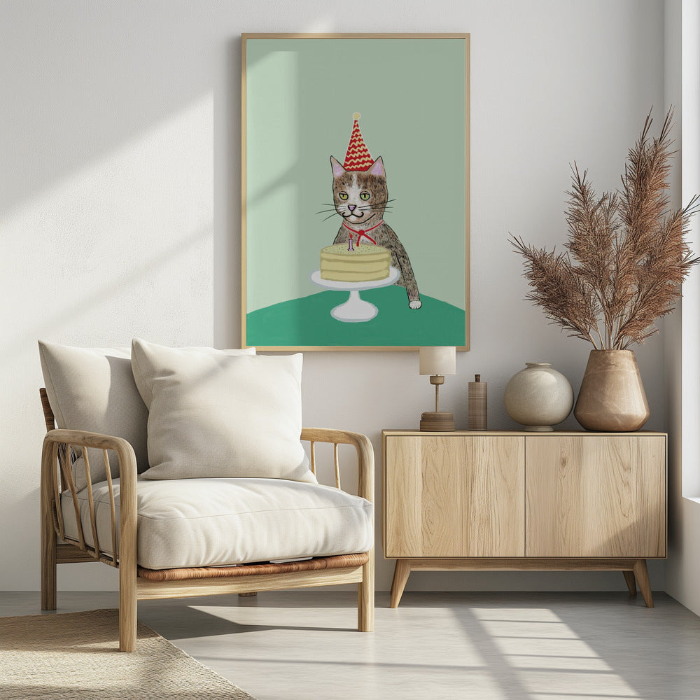 Plakat - Birthday cat