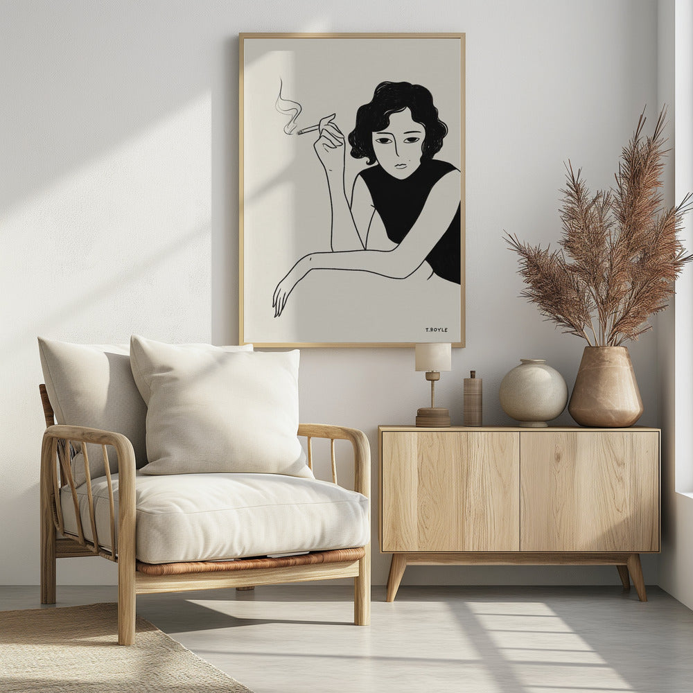 Poster - Smoking Babe