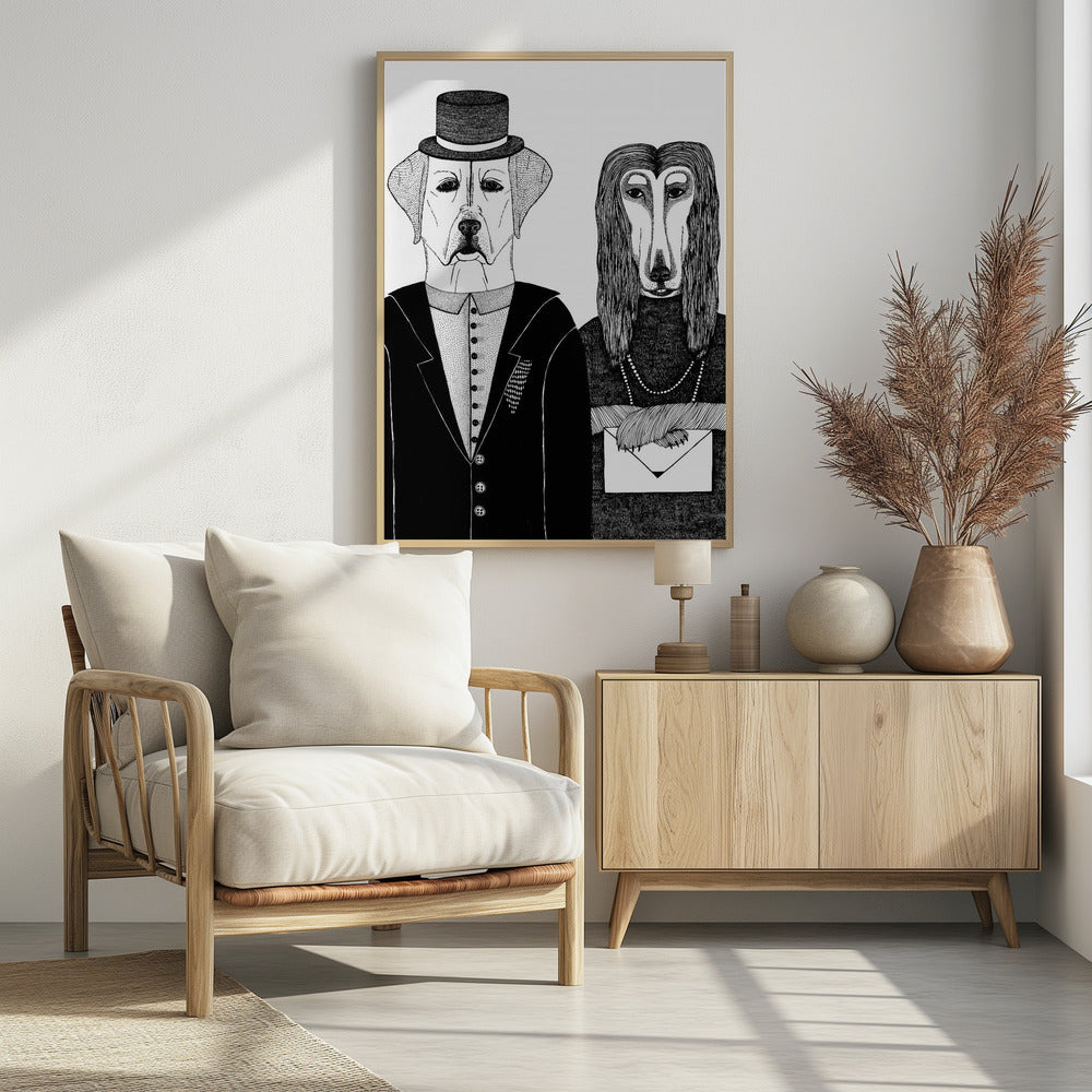 Plakat - Dogs Couple