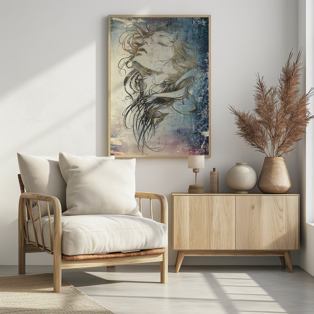 Plakat - Woman Portrait Abstract Art Illustration Wallart 53