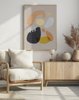 Poster - Organic Bold Shapes Brown Orange