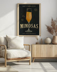 Poster - Bottomless Mimosas Art Deco Cocktail Bar Art
