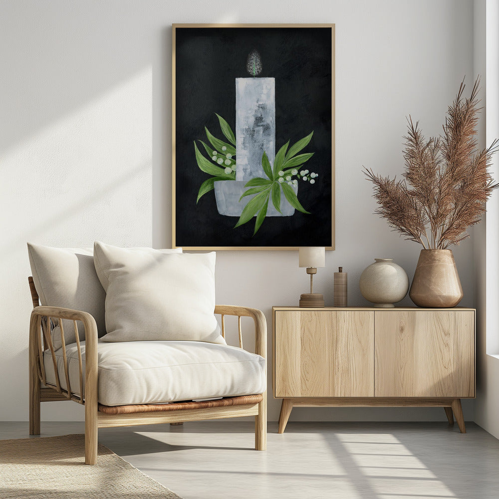 Plakat - Winter candle
